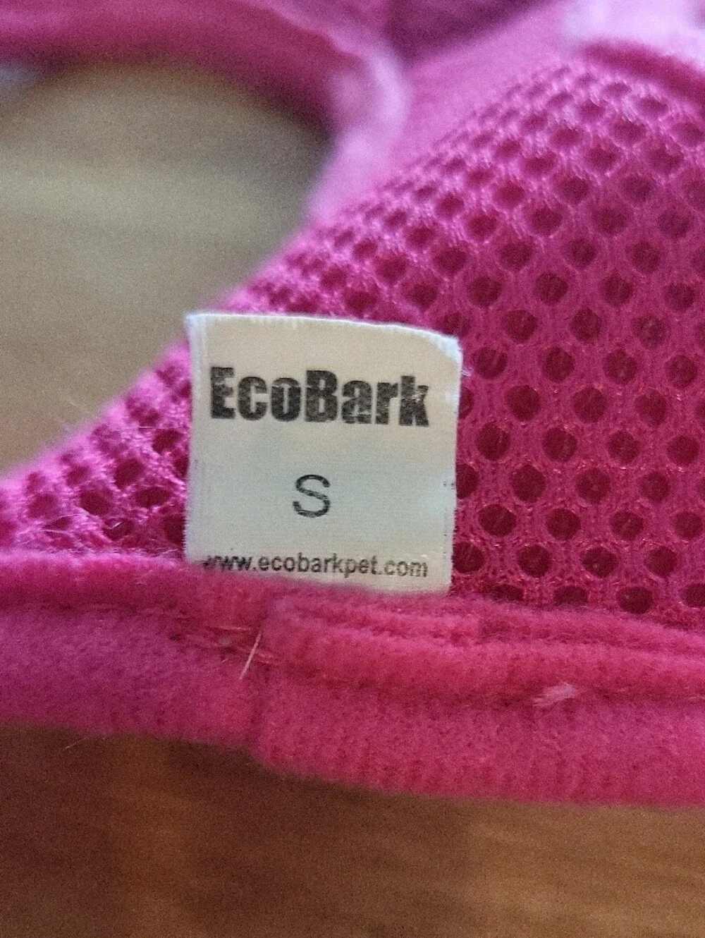 EcoBark Hot Pink Mesh Dog Harness with D-Ring